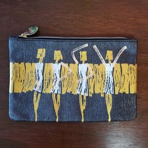 Abstract Print Metallic Ipsy Makeup Bag New